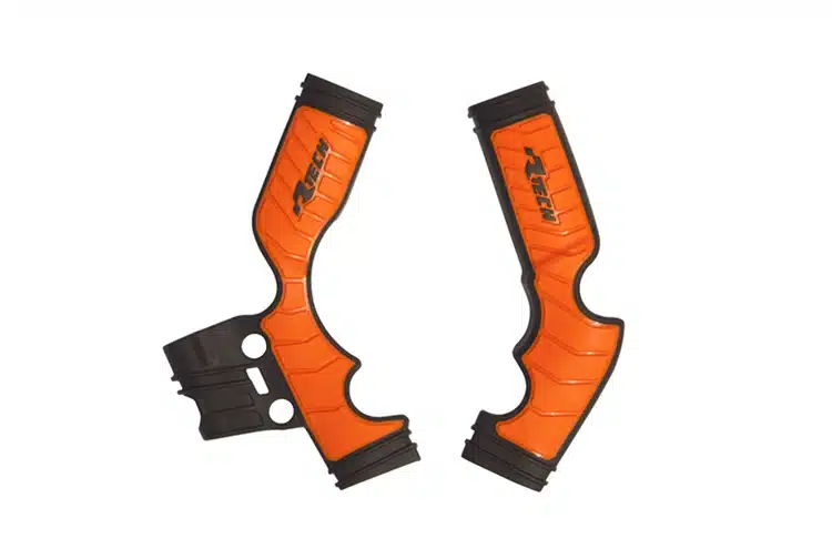 Racetech frame beschermers Zwart / Oranje KTM SX 65 14- & Husqvarna TC 65 17- & Gas Gas MC 65 2021