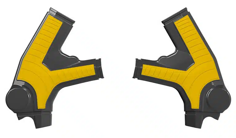 Racetech frame beschermers zwart / geel Sur-Ron Ultra Bee