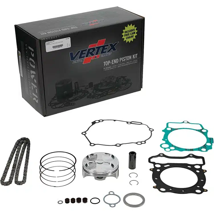 Vertex top end zuiger kit zuigermaat 76,97 standaard compressie Yamaha YZ 250F 19- & Fantic XXF/XEF 250 22