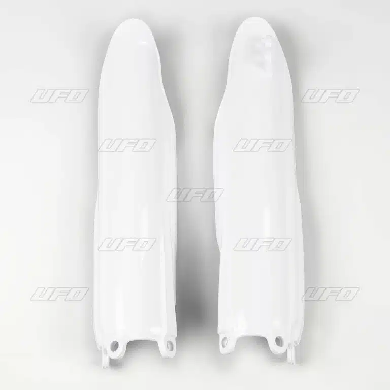UFO voorvork beschermers Wit Yamaha YZ 125/250 08-14 & YZ 250F/450F 08-09