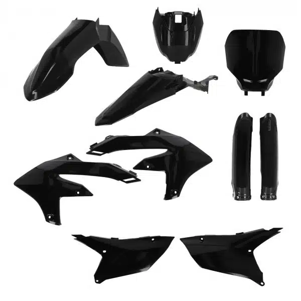 Acerbis plastic kit Zwart Yamaha YZ 250F 2024- & YZ 450F 2023-