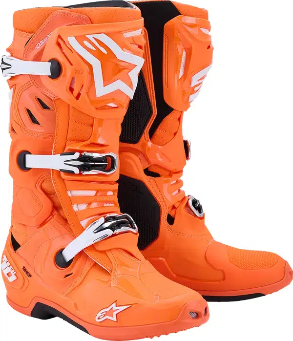 Alpinestars Tech 10 Supervented MX Laarzen Fluor Oranje / Zwart / Wit ( 2026 collectie )