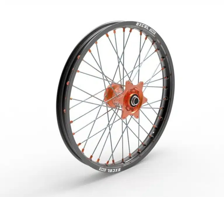 Sport Voorwiel compleet Zwarte Excel One velg + Kite Oranje naaf 21-1.60 alle KTM vanaf 2015-2025