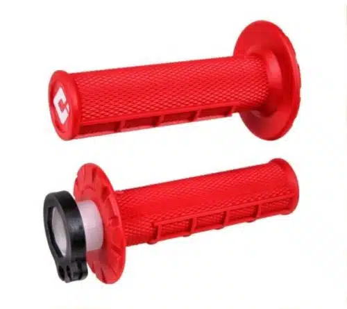 Odi Lock-On handvaten alle 2+ 4 takt Half Waffle Rood
