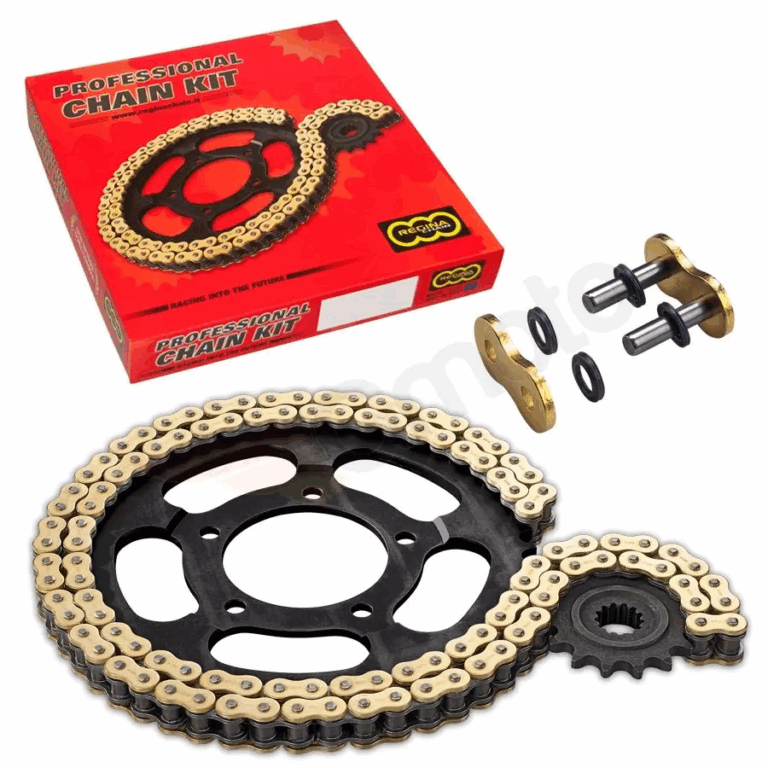 Regina Kettingkit 520 ZRT Z-ring 112 schakels goud + 13T + 43T staal