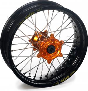 Excel voorwiel compleet zwarte velg + Haan Wheels oranje naaf 21-1.60 KTM SX/SX-F 15- & EXC/EXC-F 16- & Husqvarna TC/FC 15- & TE/FE 16-