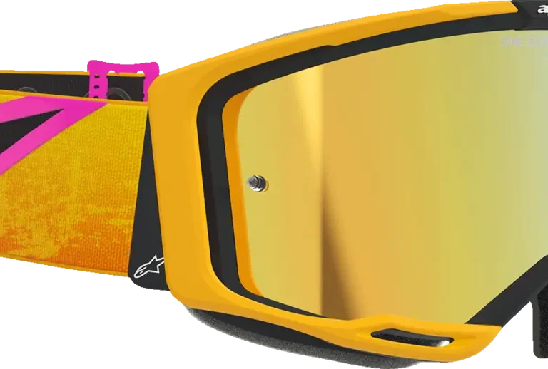 Alpinestars Vision 8 Corp Goggle – Orange/Yellow/Pink / Mirror Gold