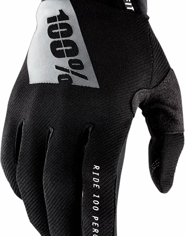 100% handschoenen Ridefit Zwart / Wit Maat XL