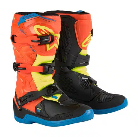 Alpinestars Tech 3S Kinder MX Laarzen Oranje / Blauw