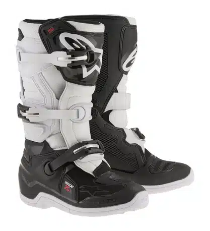 Alpinestars Tech 7S Kinder MX Laarzen Zwart / Wit