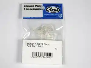 Arai MX-V schroefjes set Clear/Helder ( 3 pack )
