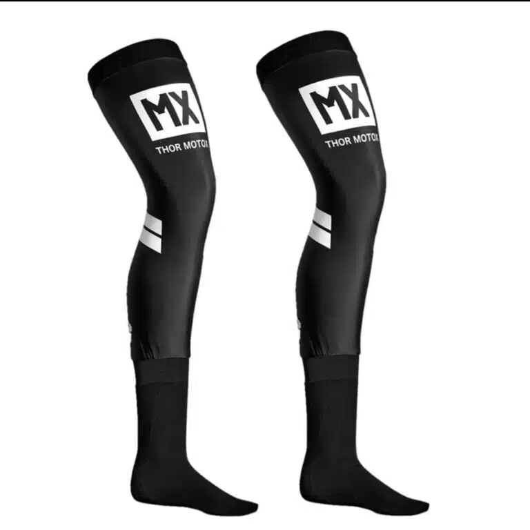 Thor Kniebrace cross sokken zwart/wit maat L/XL