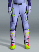 Alpinestars 2026 Supertech Scenz volwassen cross broek Paars / Fluor Geel