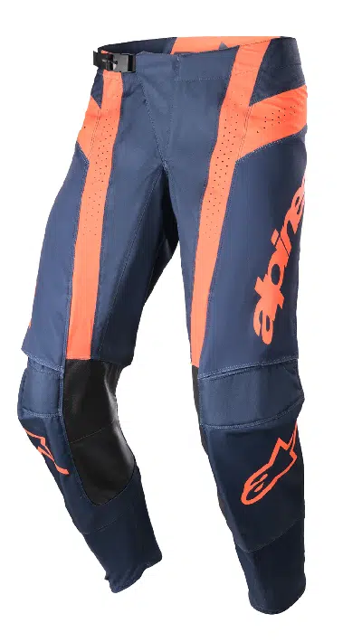 Alpinestars 2023 Techstar Arch volwassen cross broek Donker Blauw / Hot Oranje