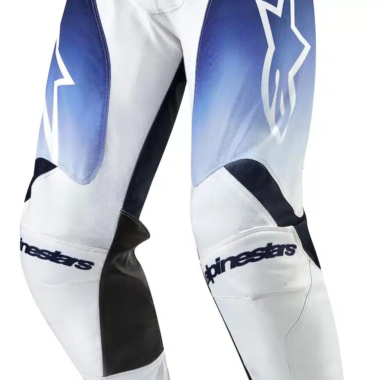 Alpinestars 2024 Racer Hoen volwassen cross broek Wit / Donker navy Licht blauw ( maat 32 )