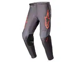 Alpinestars 2023 Fluid Lurv volwassen cross broek Grijs / Fluor Rood ( maat 30 )