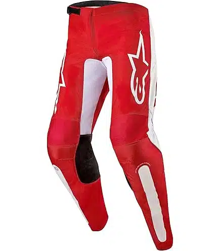 Alpinestars 2024 Fluid Lurv volwassen cross broek Mars Rood/Wit ( maat 32 )