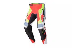 Alpinestars 2023 Fluid Agent volwassen cross broek Zwart / Rood / Fluor Geel