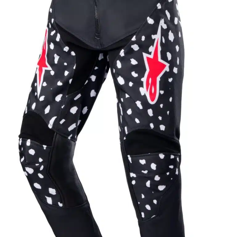 Alpinestars 2022 Racer North Kinder cross broek Zwart / Fluor Rood