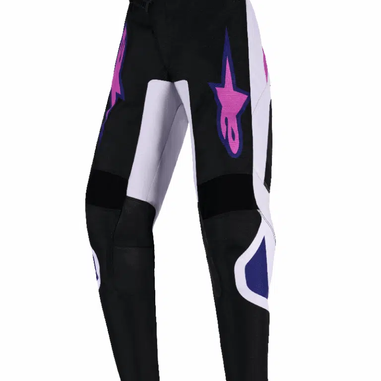 Alpinestars 2026 Fluid Grid Kinder cross broek Zwart/Grijs/Paars ( maat 22 )