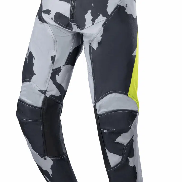 Alpinestars 2023 Racer Tactical Kinder cross broek Fluor Geel / Camo