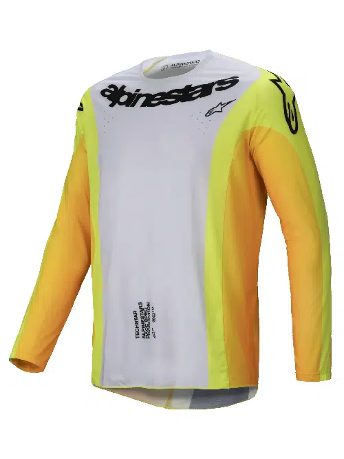Alpinestars 2025 Techstar Melt volwassen cross shirt Geel / Zwart