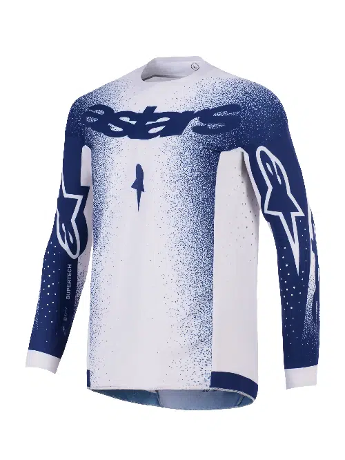 Alpinestars 2026 Supertech Scenz volwassen cross shirt Grijs / Donker Blauw
