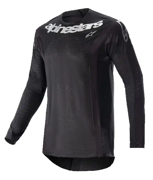 Alpinestars 2023 Techstar Arch volwassen cross shirt Zwart / Zilver