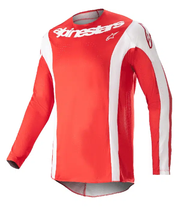 Alpinestars 2023 Techstar Arch volwassen cross shirt Rood / Wit