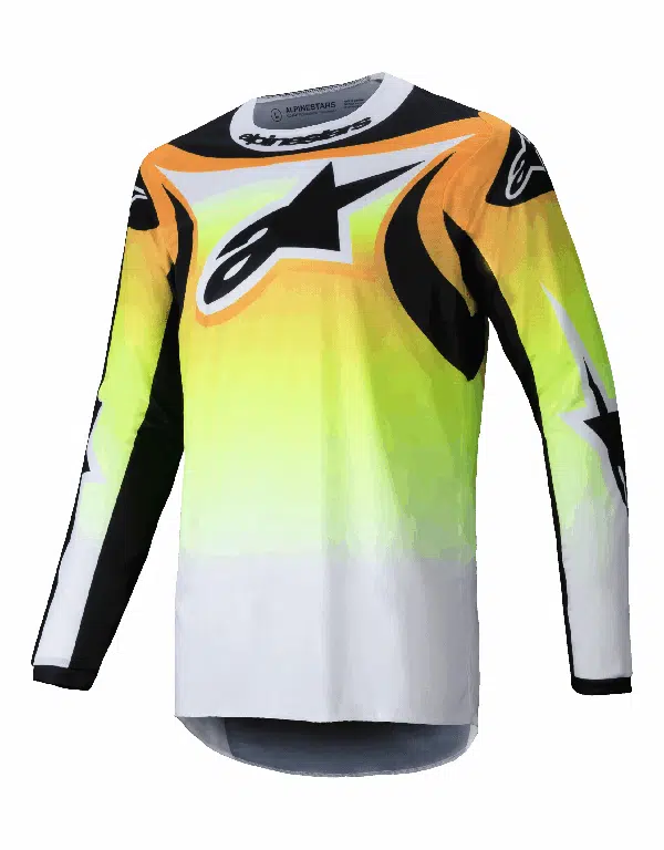 Alpinestars 2025 Fluid Wurx volwassen cross shirt Geel / Zwart