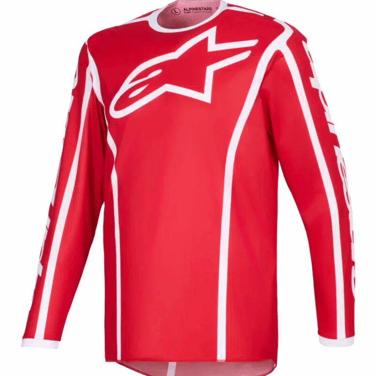 Alpinestars 2026 Fluid Apex volwassen cross shirt Rood/Wit