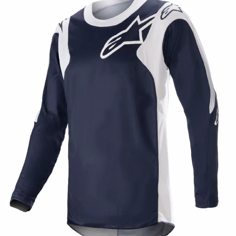 Alpinestars 2023 Racer Hoen volwassen cross shirt Donker Blauw / Wit