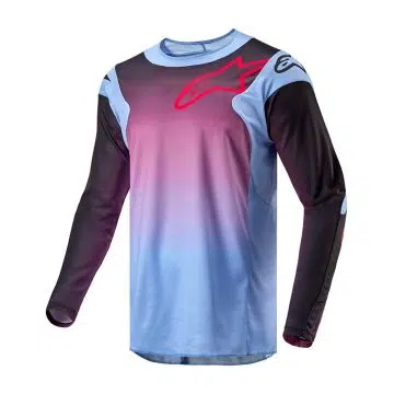 Alpinestars 2024 Racer Hoen volwassen cross shirt Lavan Paars / Zwart