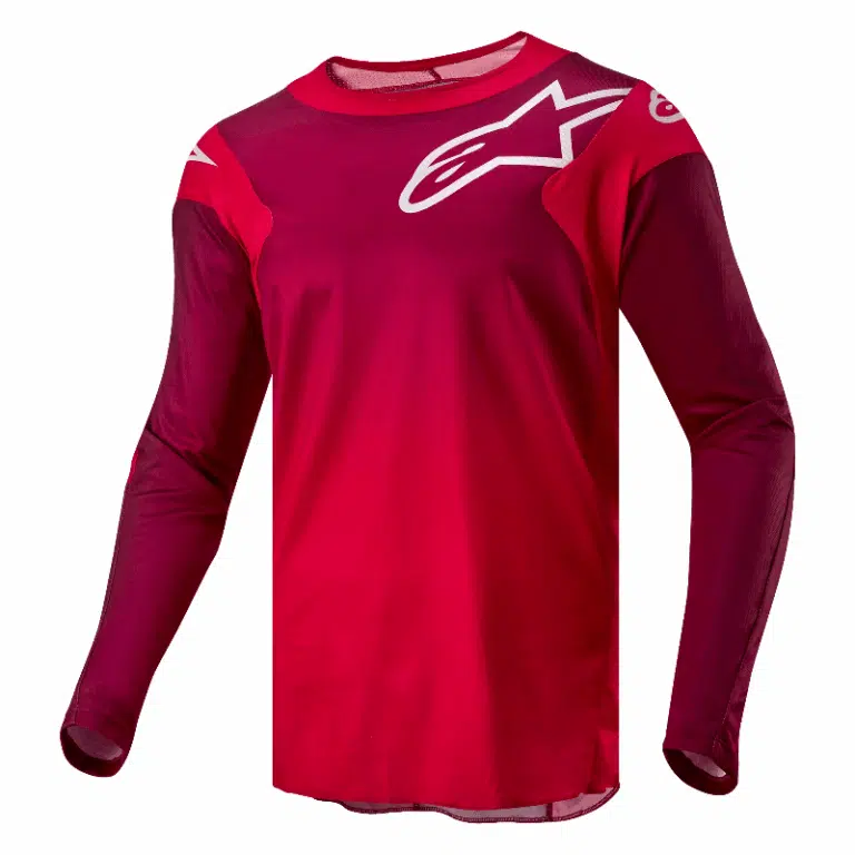 Alpinestars 2024 Racer Hoen Mars volwassen cross shirt Rood Burgundy