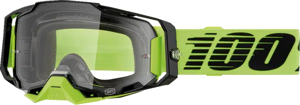 100% Armega Crossbril Neon Yellow - Clear lens ( 2024 collection )