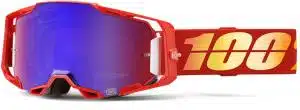 100% Armega Nuketown Crossbril - Rood / Blauw lens