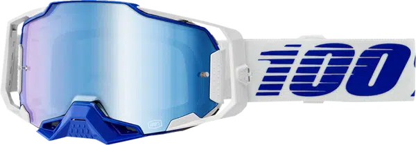 100% Armega Crossbril Blauw - Blue mirror lens ( 2024 collection )