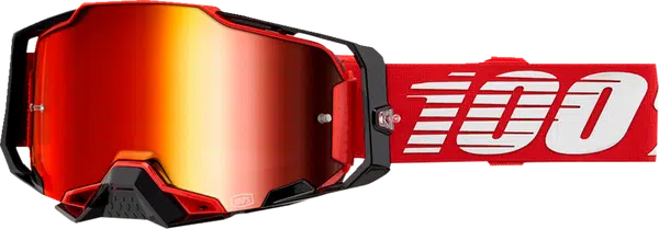 100% Armega Crossbril Red - Red mirror lens ( 2024 collection )