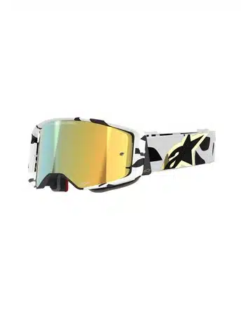 Alpinestars Supertech Corp Goggle โ White Gold Mirror Gold