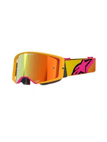 Alpinestars Supertech Corp Goggle โ Yellow Pink Mirror Red