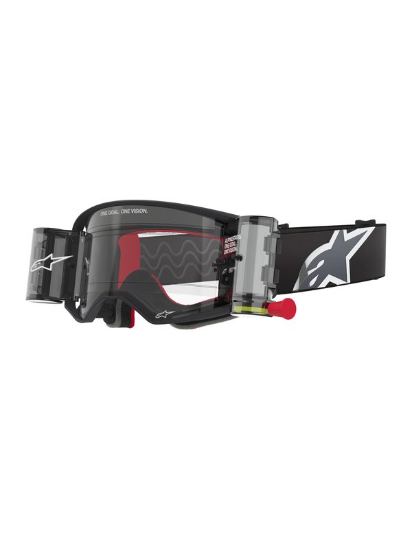 Alpinestars Supertech Corp Roll-Off Goggles – Black/Grey Clear
