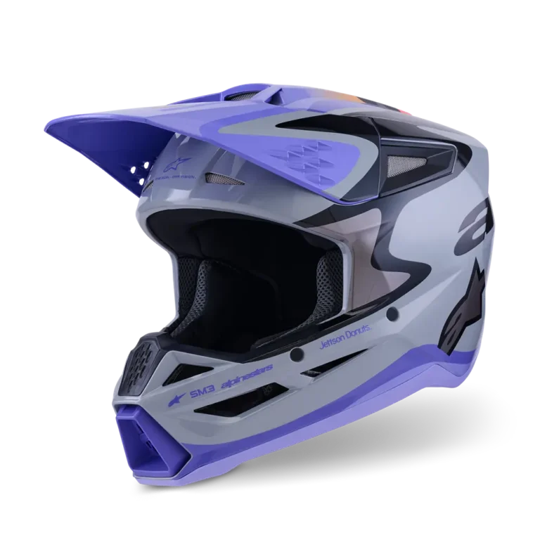 Alpinestars SM3 Jettson Helmet – Gray/Purple/Black