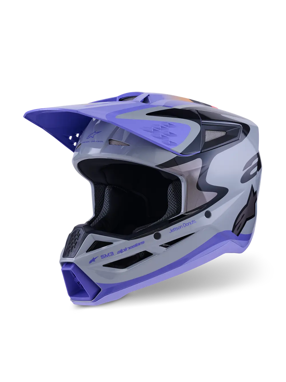 Alpinestars SM3 Jettson Helmet – Gray/Purple/Black