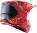 Alpinestars MX crosshelm Supertech M10 ( SM10 ) Fluor Rood ( 2024 collectie )