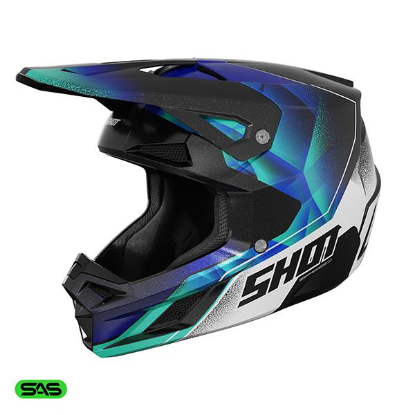 Shot MX Crosshelm Kinderen Speed Kid Olymp Pearly Blauw 2026 Collectie