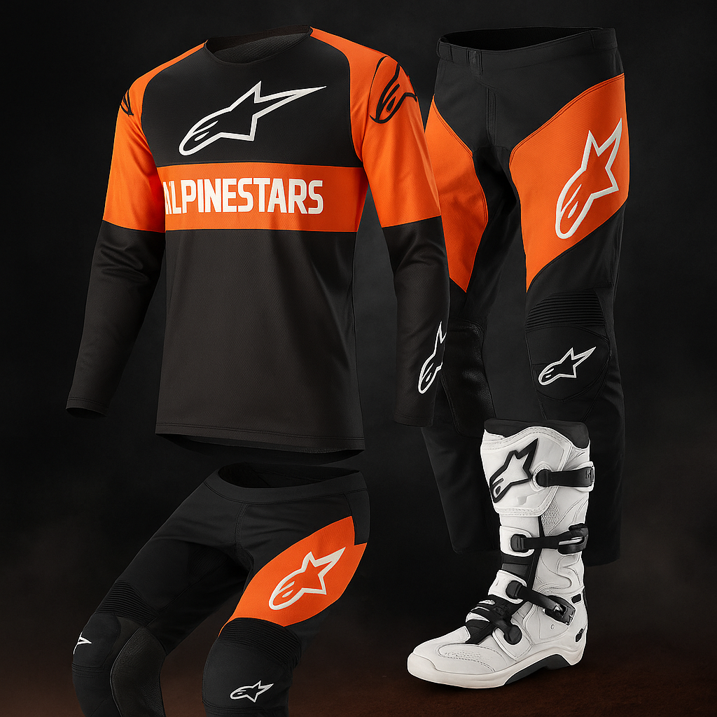 Alpinestars crosskleding set voor volwassenen – broek, jersey en laarzen