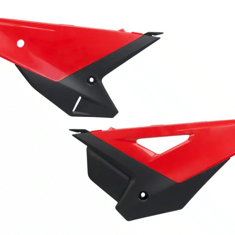 UFO Zijnummerborden Rood/Zwart OEM 2025 Honda CRF 250R 2025- & CRF 450R 2025-