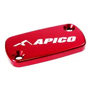 Apico voorrem master cylinder deksel rood HON/KAW/TM/BETA, CR/CRF 96-26, KX250F/X 21-26, KX450F/X 19-23, RR/RX 10-26