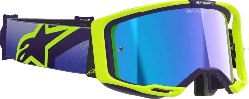 Alpinestars Vision 8 Corp Goggle – Purple/Yellow/Pink / Mirror Gold