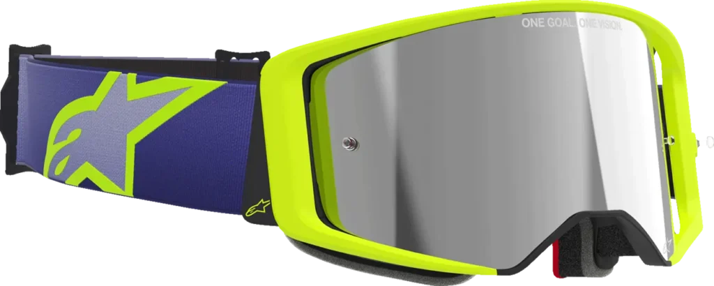 Alpinestars Supertech Corp Goggle – Purple/Yellow / Mirror Silver